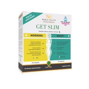 Noble Health Premium Wellness Get Slim Morning  Night dwufazowy program odchudzający 90 tabletek (P1)