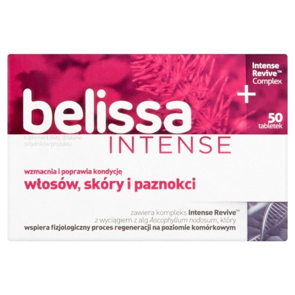Belissa Intense suplement diety wzmacniający włosy skórę i paznokcie 50 tabletek (P1)