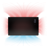 Szklany grzejnik konwektorowy ProfiCare PC-GKH 3119 (czarny)