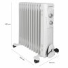 Grzejnik olejowy elektryczny  11 żebrowy 2300 W  Clatronic RA 3737