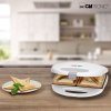 Opiekacz do kanapek tostów Clatronic ST 3477 (biały)