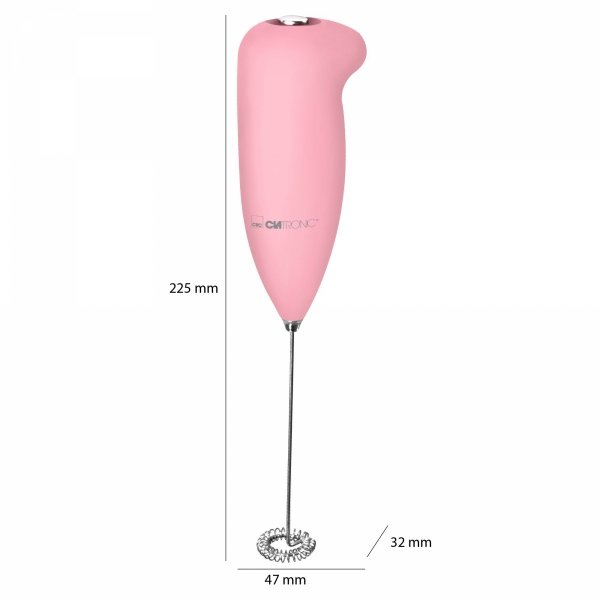 Spieniacz do mleka, shaker Clatronic MS 3089 (różowy)