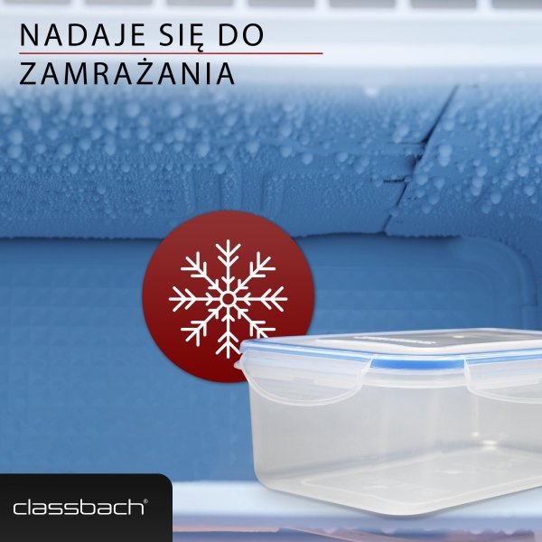 Pojemniki do przechowywania żywności 3x 1000 ml Classbach C-FHD 4006 K