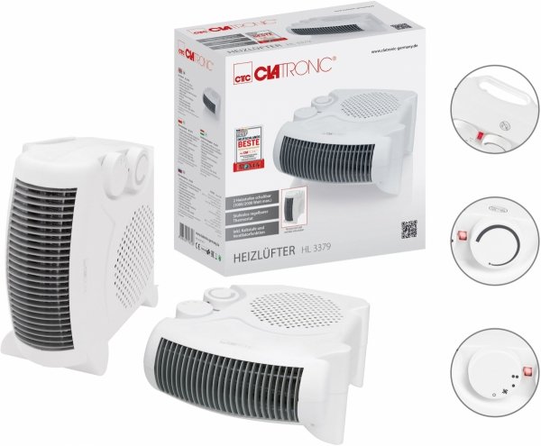 Termowentylator farelka grzejnik elektryczny 2000 W Clatronic HL 3379