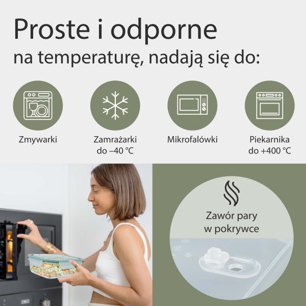 Szklane pojemniki do przechowywania żywności 9x Classbach C-FHD 4011 G