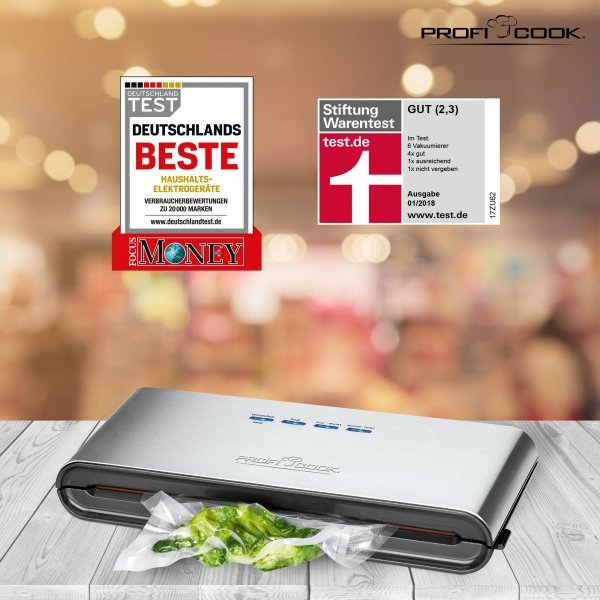 Zgrzewarka próżniowa, urządzenie do pakowania próżniowego ProfiCook PC-VK 1080