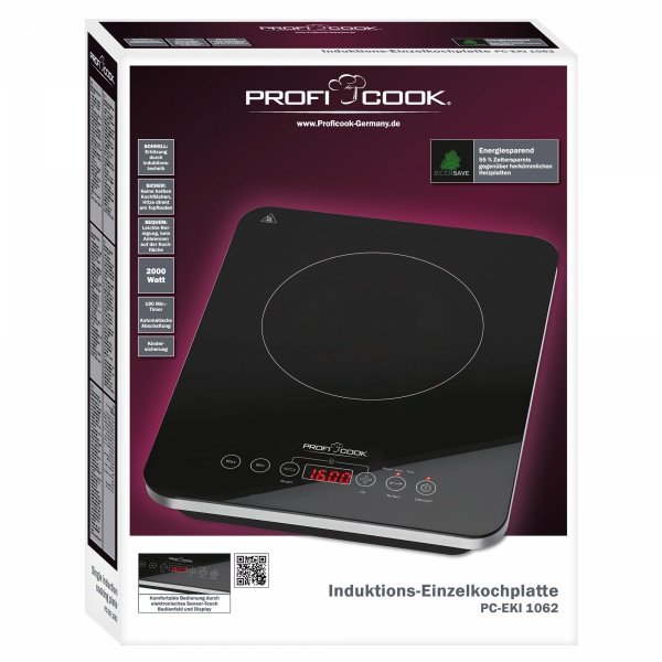 Płyta indukcyjna elektryczna jednopalnikowa ProfiCook PC-EKI 1062