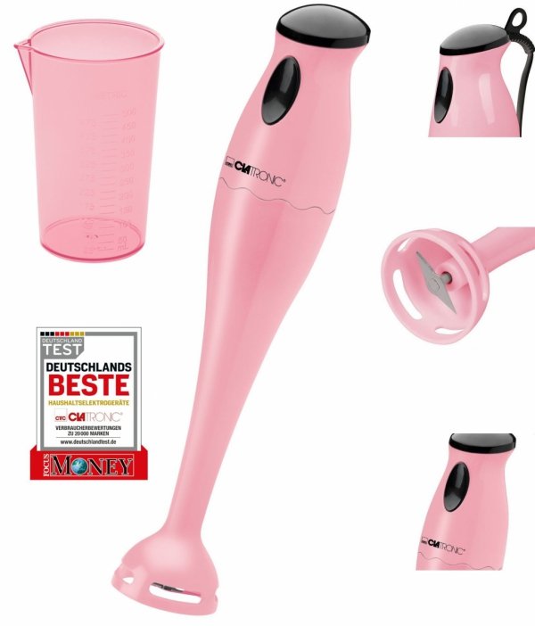 Blender ręczny Clatronic SM 3577 (różowy)
