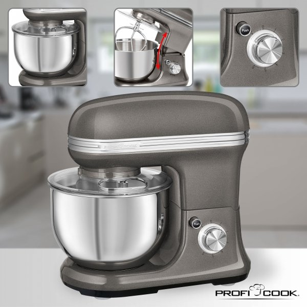Profesjonalny robot kuchenny planetarny ProfiCook PC-KM 1197 antracyt