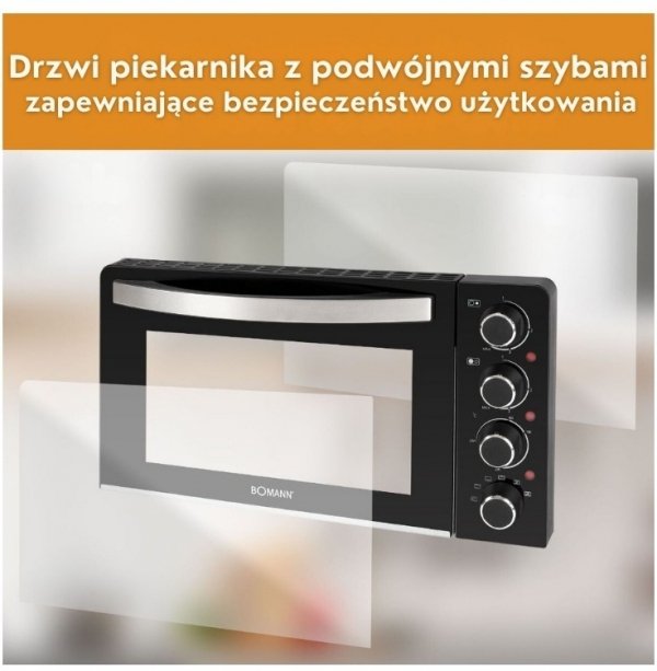 Piekarnik elektryczny z kuchenką elektryczną Bomann KK 6059 CB
