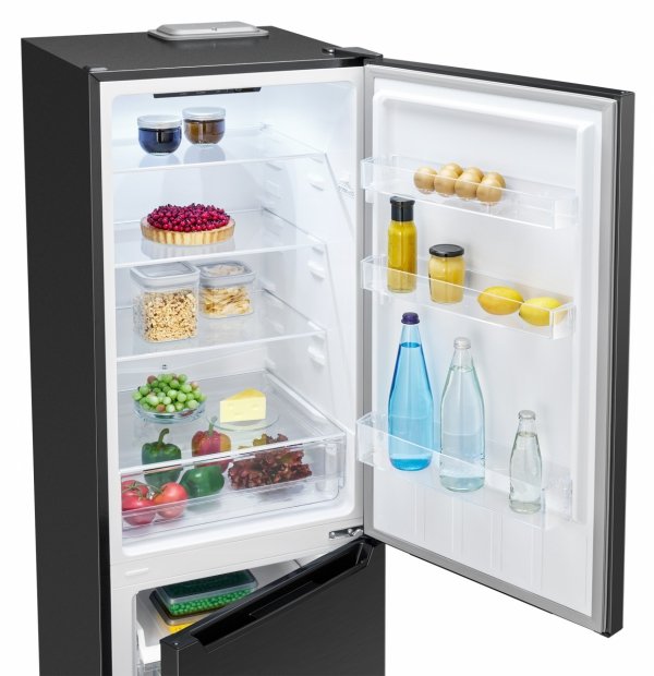 Lodówko-zamrażarka 262 l Bomann KG 7369 (ciemny inox)
