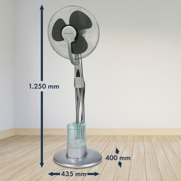 Podłogowy wentylator stojący z nawilżaczem i pilotem 3w1 ProfiCare PC-VL 3111 LB (40cm)