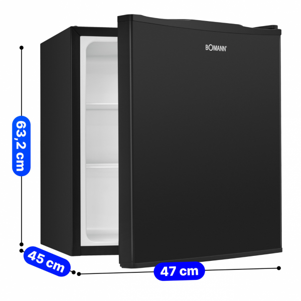 Lodówka chlodziarka podblatowa 58L Bomann KB 7347 (czarna)