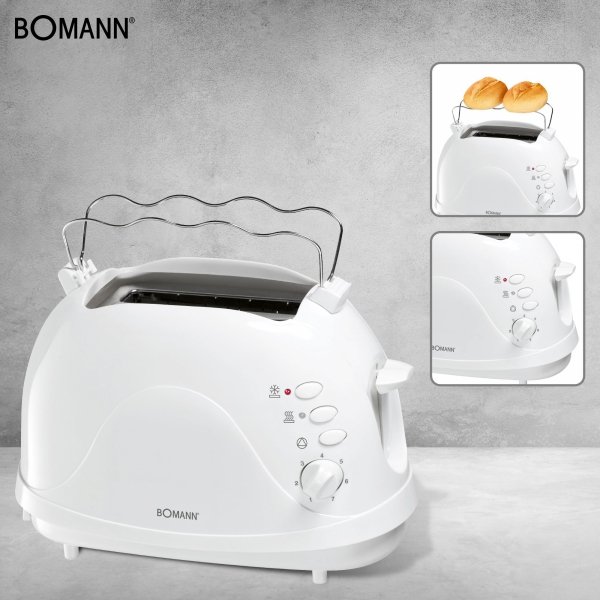 Toster na 2 kromki Bomann TA 246 CB Biały