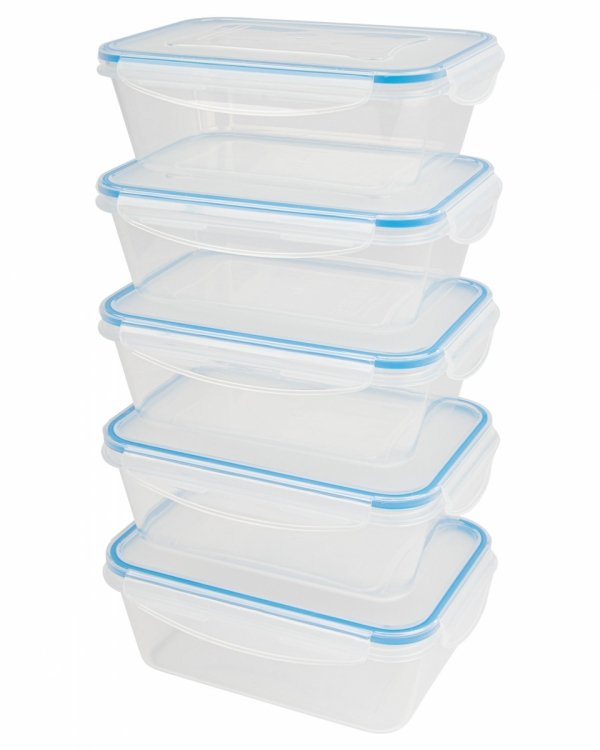 Pojemniki do przechowywania żywności 5x 1000 ml Classbach C-FHD 4007 K