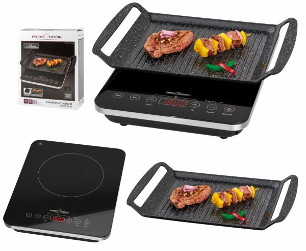 Grill elektryczny kontaktowy + płyta  indukcyjna 2w1 ProfiCook PC-ITG 1130