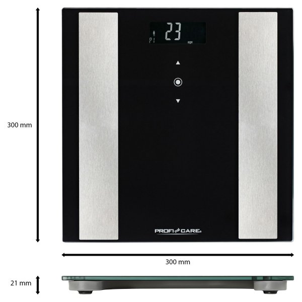 Analityczna waga osobowa 8w1 ProfiCare PC-PW 3007 FA (czarna)