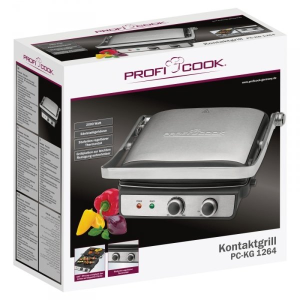 Grill elektryczny kontaktowy ProfiCook PC-KG 1264