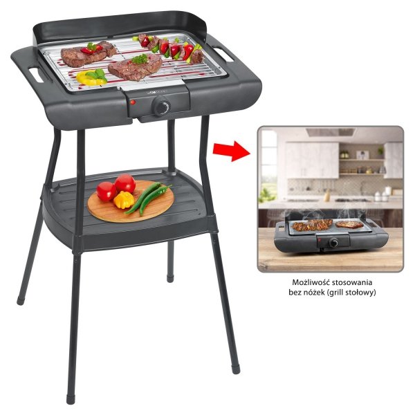 Grill elektryczny stojący Clatronic BQS 3508