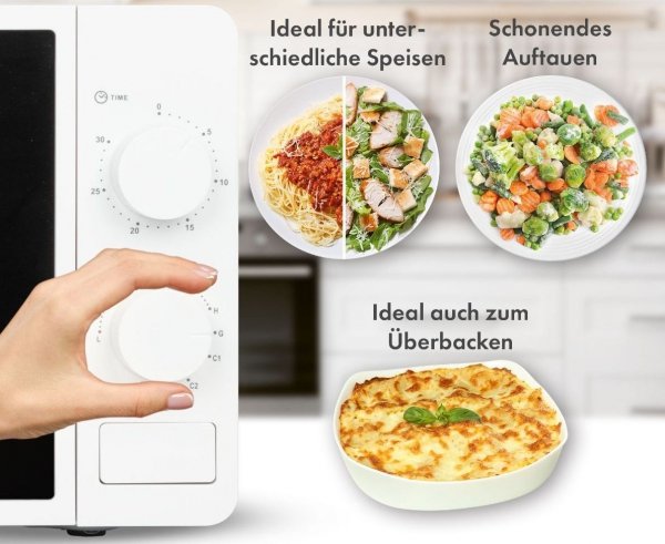 Kuchenka mikrofalowa z grillem Clatronic MWG 792 (biała)