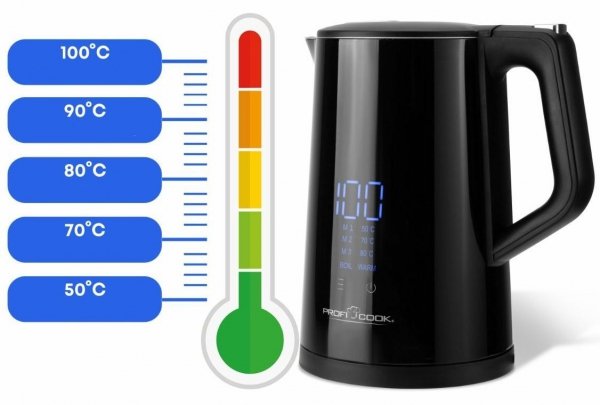 Czajnik elektryczny 1.7L ProfiCook PC-WKS 1243 A