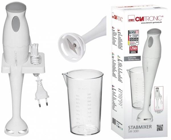 Blender ręczny Clatronic SM 3081 (biały)