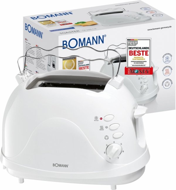 Toster na 2 kromki Bomann TA 246 CB Biały