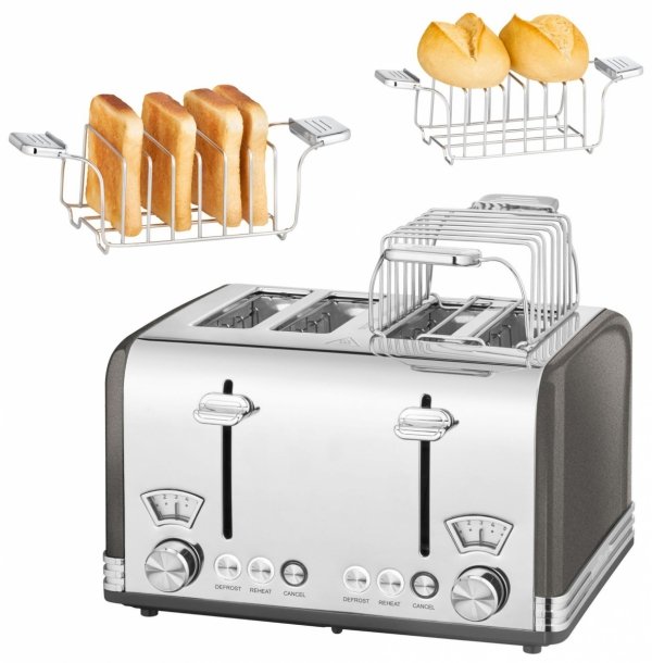 Toster na 4 kromki ProfiCook PC-TA 1194 antracyt