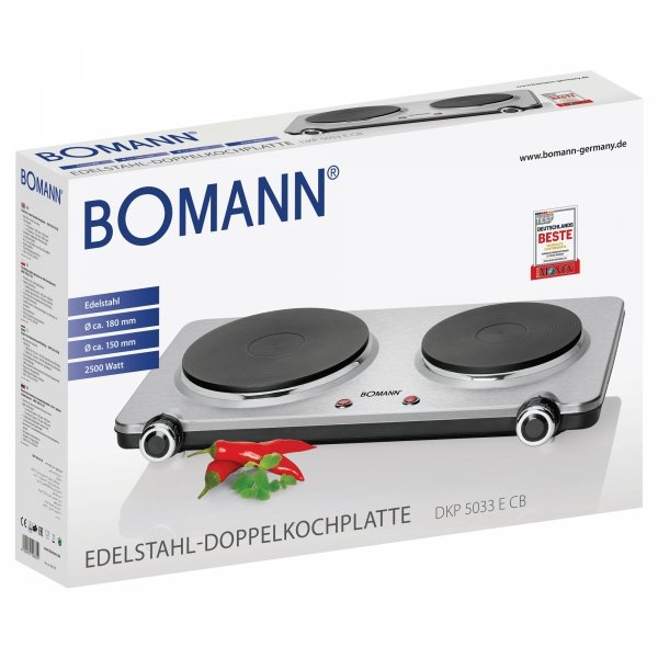 Kuchenka elektryczna dwupalnikowa Bomann DKP 5033 E CB