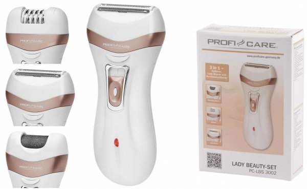 Zestaw do pielęgnacji ciała depilator, golarka 3w1 ProfiCare PC-LBS 3002