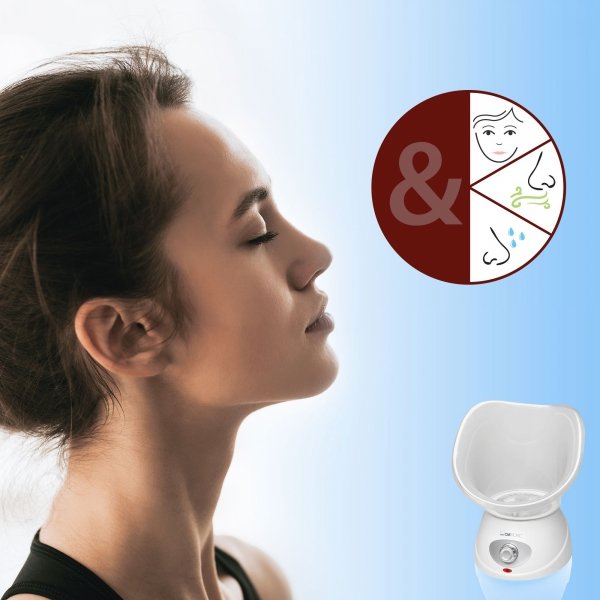 Sauna parowa do twarzy, inhalator 2w1 Clatronic GS 3656