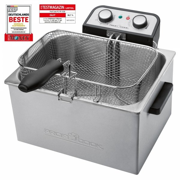 Frytownica olejowa 4 litry z 2 koszami ProfiCook PC-FR 1038