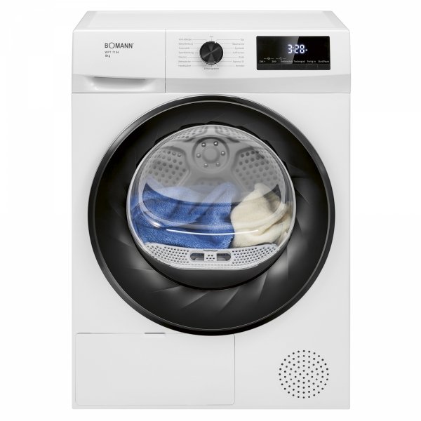 Suszarka bębnowa z pompą ciepła Bomann WPT 7154 (biała)