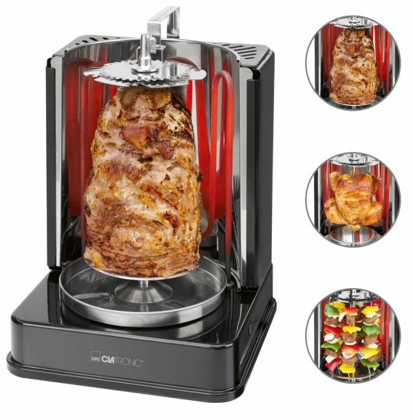 Pionowy Doner multigrill elektryczny Kebab Clatronic DVG 3686