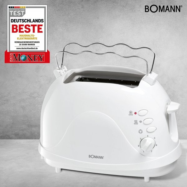Toster na 2 kromki Bomann TA 246 CB Biały