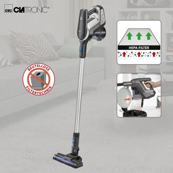 Bezprzewodowy odkurzacz pionowy  Clatronic BS 1312