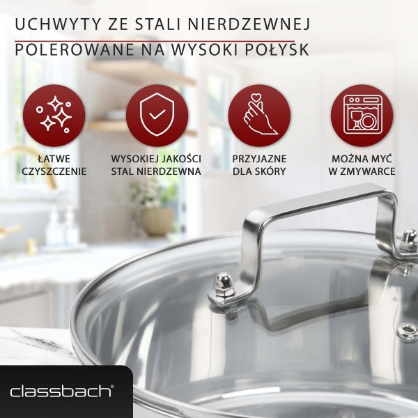 Zestaw garnków 8 elementów Classbach C-KTS 4017