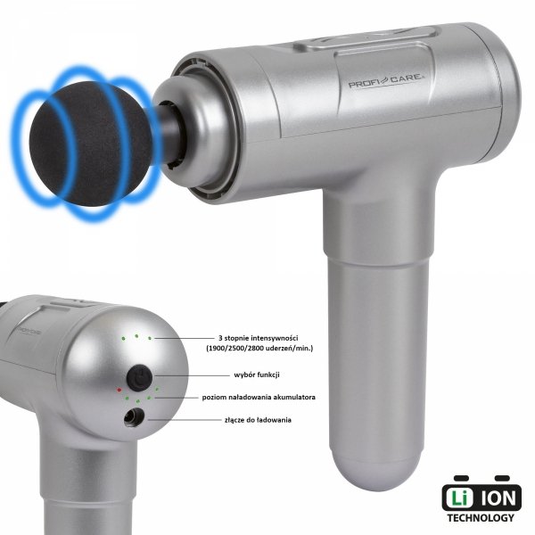 Masażer pistoletowy wibracyjny ProfiCare PC-MP 3087