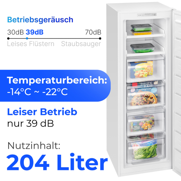 Zamrażarka 204l Bomann GS 7366 (biała)