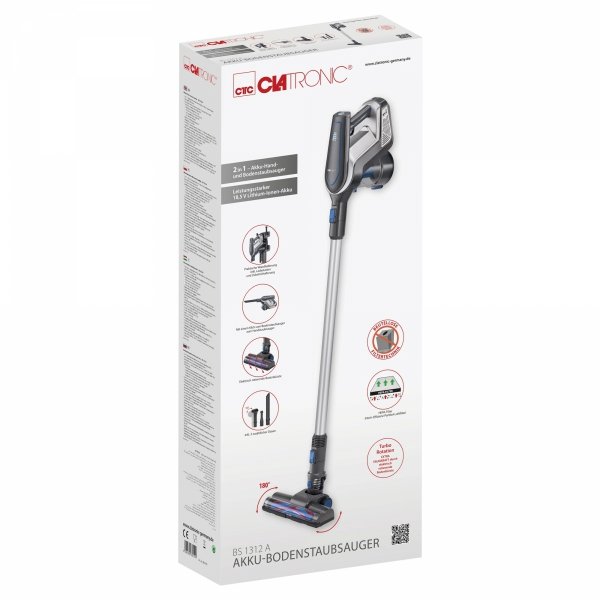Bezprzewodowy odkurzacz pionowy  Clatronic BS 1312