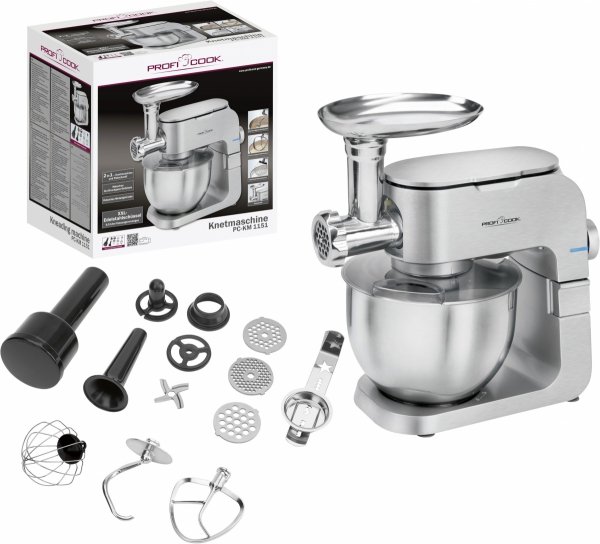 Robot kuchenny planetarny i maszynka do mięsa 2w1  ProfiCook PC- KM 1151
