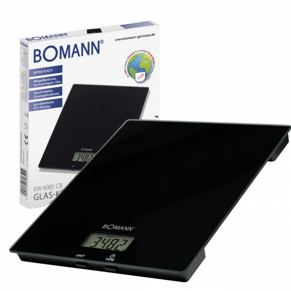 Waga kuchenna szklana Bomann KW 6085 BC (czarna)