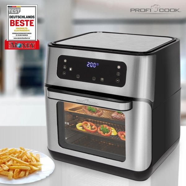 Beztłuszczowa frytkownica, minipiekarnik, grill elektryczny 3w1 ProfiCook PC-FR 1200 H