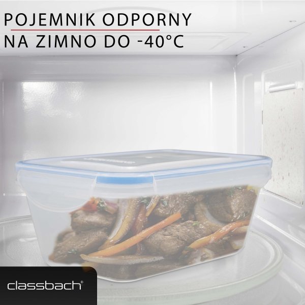 Pojemniki do przechowywania żywności 5x 1000 ml Classbach C-FHD 4007 K
