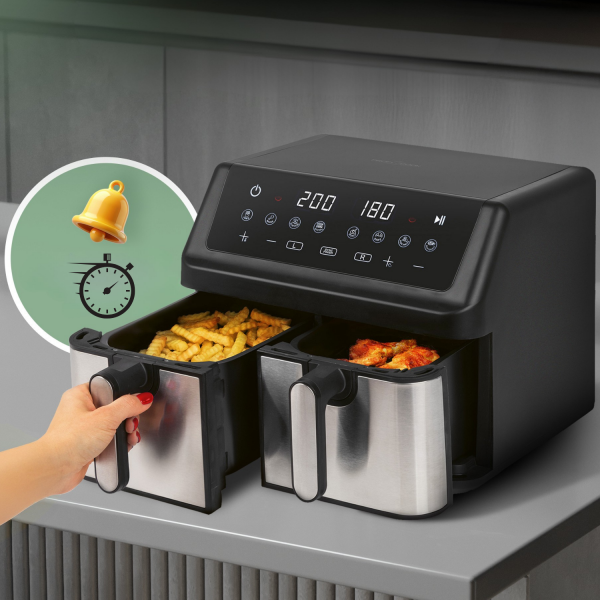 Frytkownica beztłuszczowa dwukomorowa 9 l ProfiCook PC-FR 1296