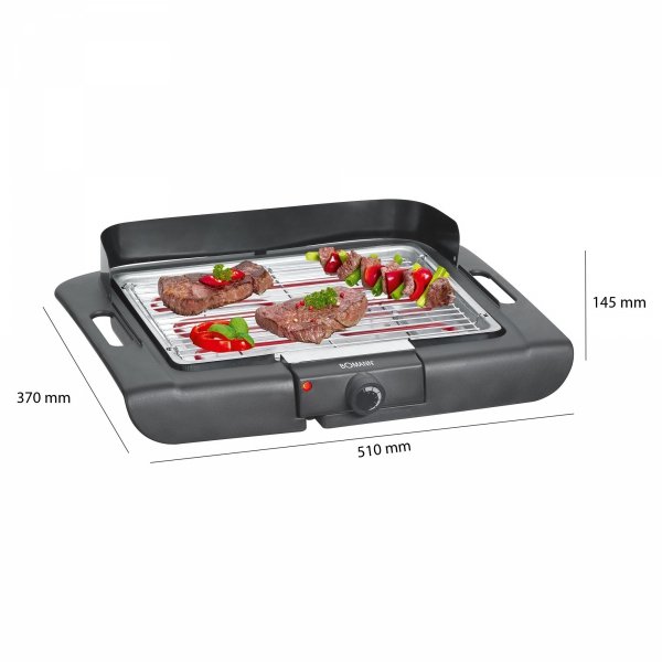 Grill elektryczny stołowy barbecue Bomann BQ 2243 CB