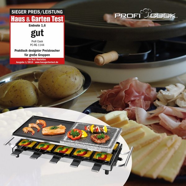 Grill elektryczny raclette 2w1 ProfiCook PC-RG 1144