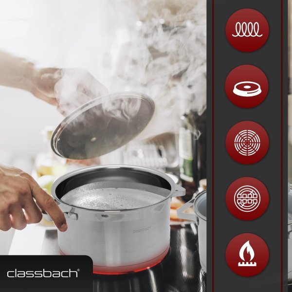 Zestaw garnków 6 elementów Classbach C-KTS 4015