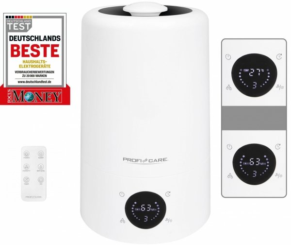 Ultradźwiękowy nawilżacz powietrza ProfiCare PC-LB 3077