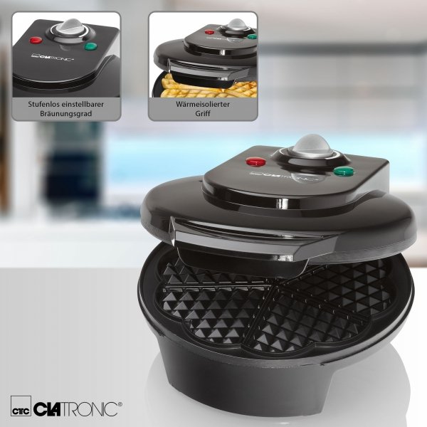 Gofrownica Clatronic WA 3491 (czarna)